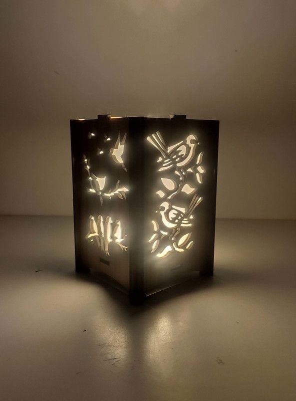 Arus AR-TL-Sparrow-Bird Table Lamp  (14 cm, Brown)