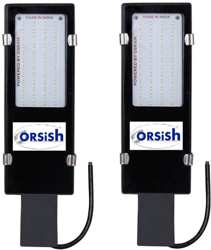 Orsish 30wSL02 Flood Light Outdoor Lamp  (Black)