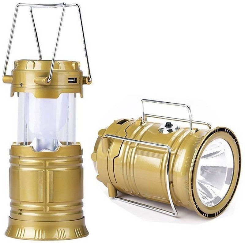 Jeeya Solar Powered LED Rechargeable with three way power option - Solar Power or AABatteries or AC Power. Emergency Light Lamp Table Lamp  (15 cm, Multicolor)
