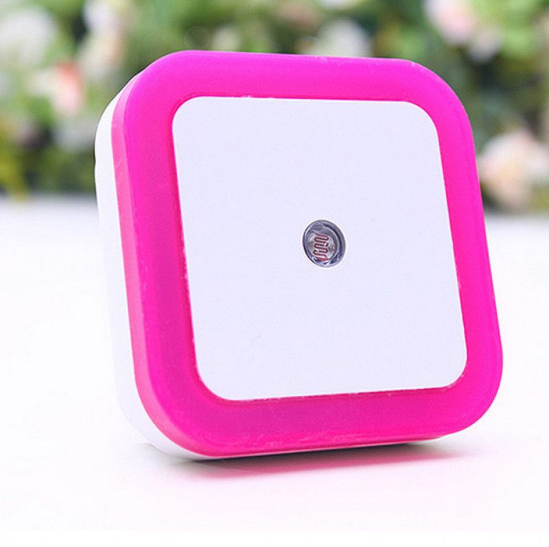 Ascension Square Shape Automatic Sensor Light Night Lamp  (6.5 cm, Pink)