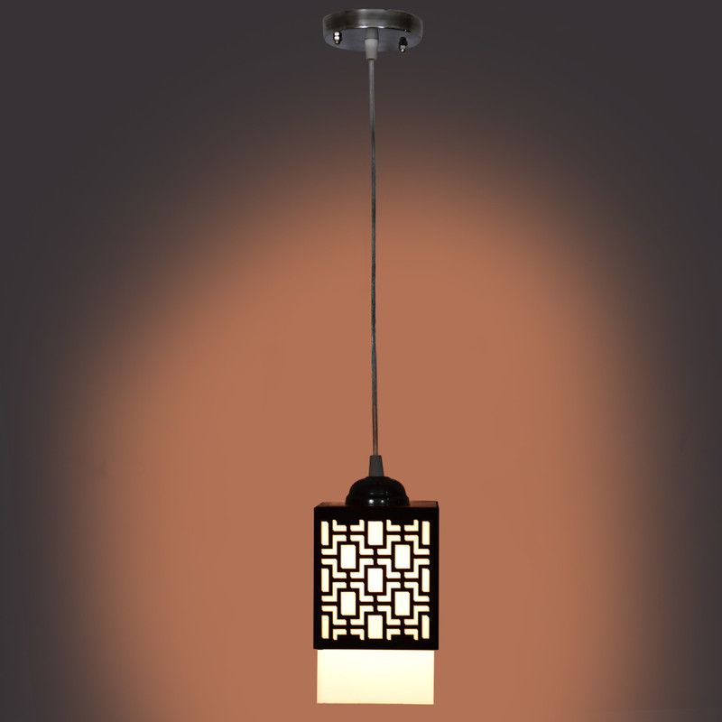 Gojeeva Wooden Hanging Lamp Style Hanging Lamp Creative Wood Pendant Light Lamp suitable for Living Room,Foyer,Bedroom,Hallway Pendants Pendants Ceiling Lamp  (Multicolor)
