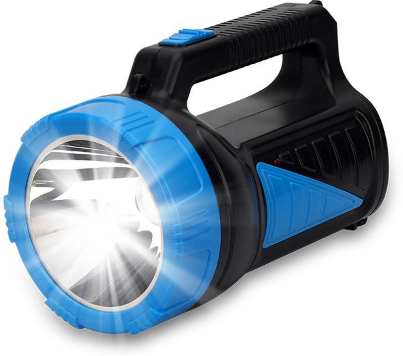 iDOLESHOP Long Range High Power Torch + Emergency Lights 2 Tube Torch  (Multicolor, 20 cm, Rechargeable)