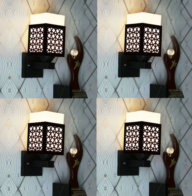 Bajrang Emporium Uplight Wall Lamp Without Bulb  (Pack of 4)