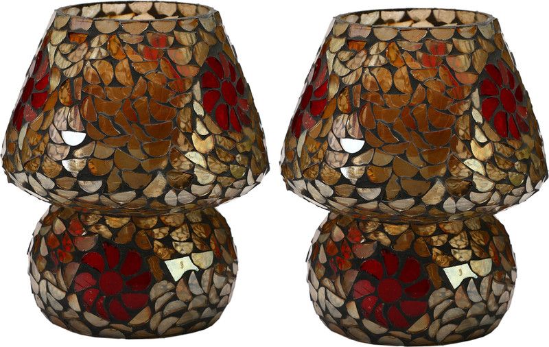 AFAST AFAST Multicolor Hand Decorative Designer Table Lamp BZ0042 Table Lamp  (14 cm, Red)