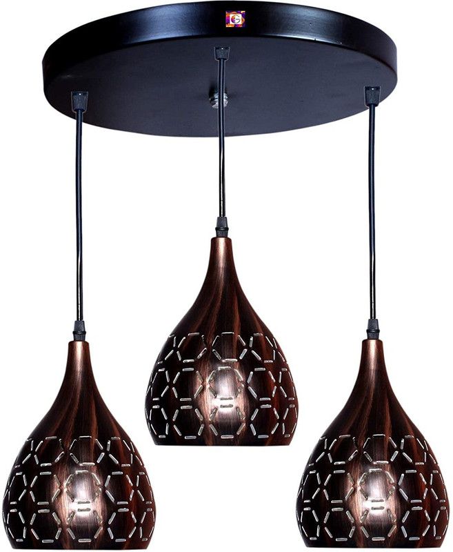 Arushdeep Devices Hanging Pendant Ceiling Lights Lamp Hanging Pendant Light (Bulb not include) Pendants Ceiling Lamp  (Black)