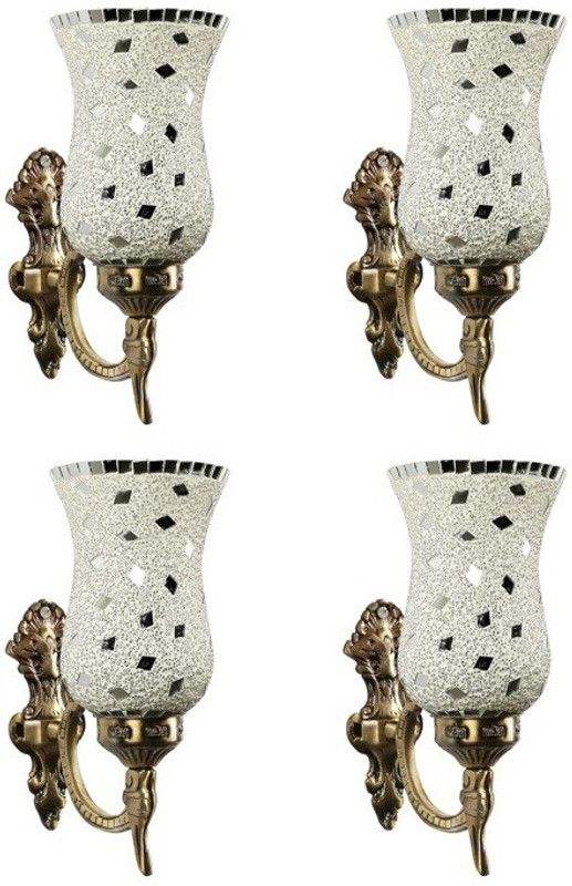 Shifa Crafts Uplight Wall Lamp Without Bulb  (Pack of 4)