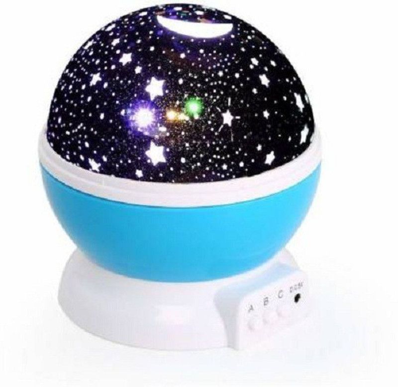 Amazing Colorful LED Star Master Sky Starry Night Light Projector Night Lamp Night Lamp  (10 cm, Multi)