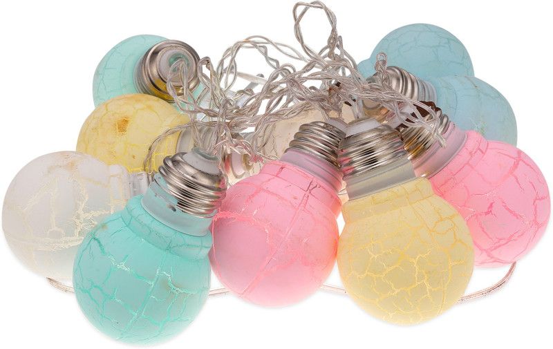 Home Delight 10 LEDs 3.18 m Multicolor Rice Lights  (Pack of 1)