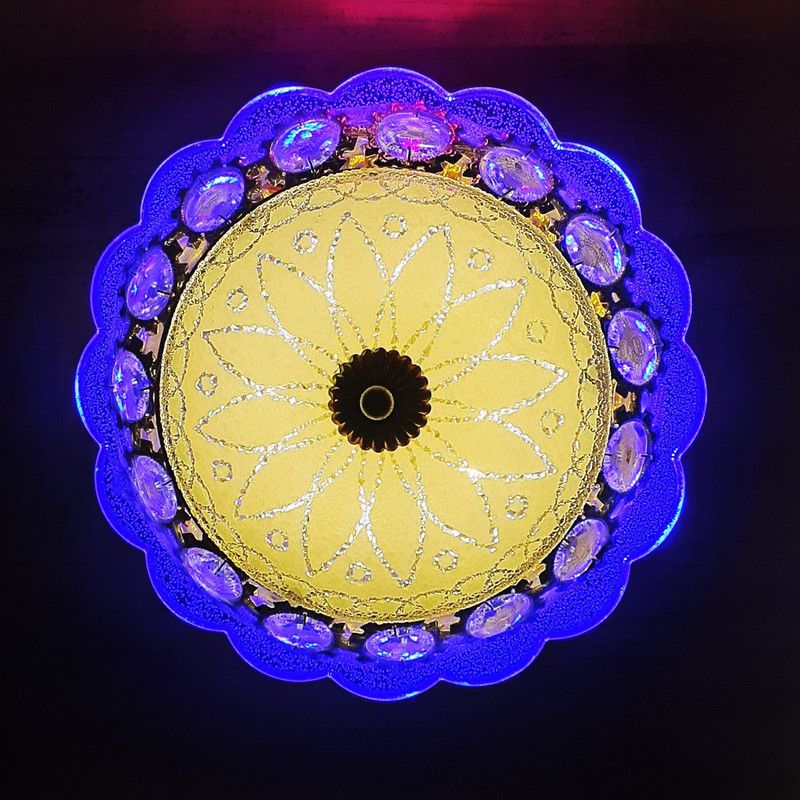Goldstar ceiling lamp Blue LED Ceiling Light Ceiling Lamp  (Blue, White, Gold)