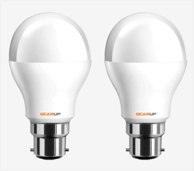Gear Up 5 W Standard B22 LED Bulb  (White, Pack of 2)