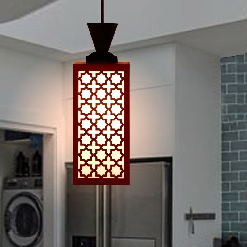 Shreenika Pendants Ceiling Lamp  (Red)