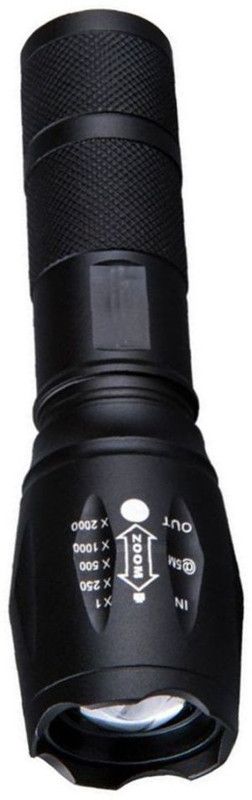 Nyalkaran NY8044-BLACK Torch  (Black, 22 cm, Rechargeable)
