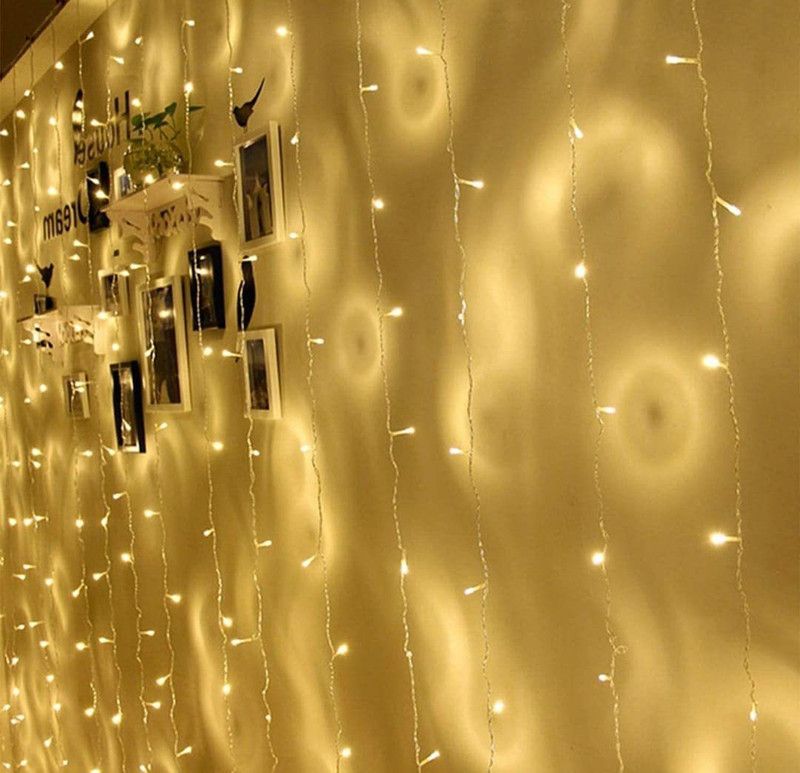AWICLA 55 LEDs 9.91 m Yellow Rice Lights  (Pack of 1)
