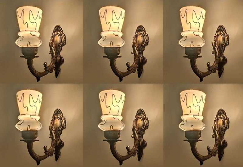 Arus Uplight Wall Lamp Without Bulb  (Pack of 6)