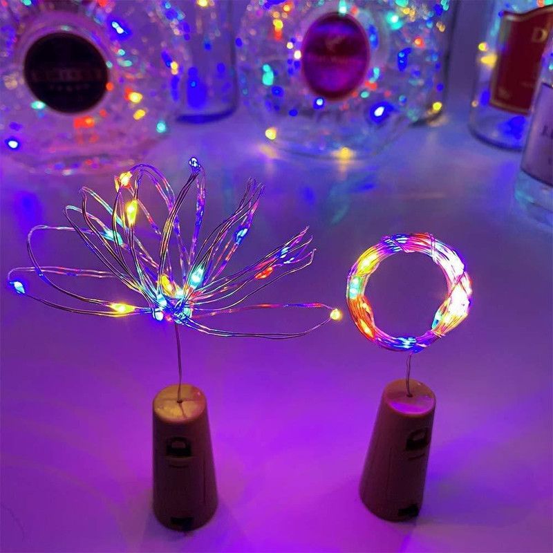 GLOWTRONIX 20 LEDs 2 m Multicolor Rice Lights  (Pack of 20)