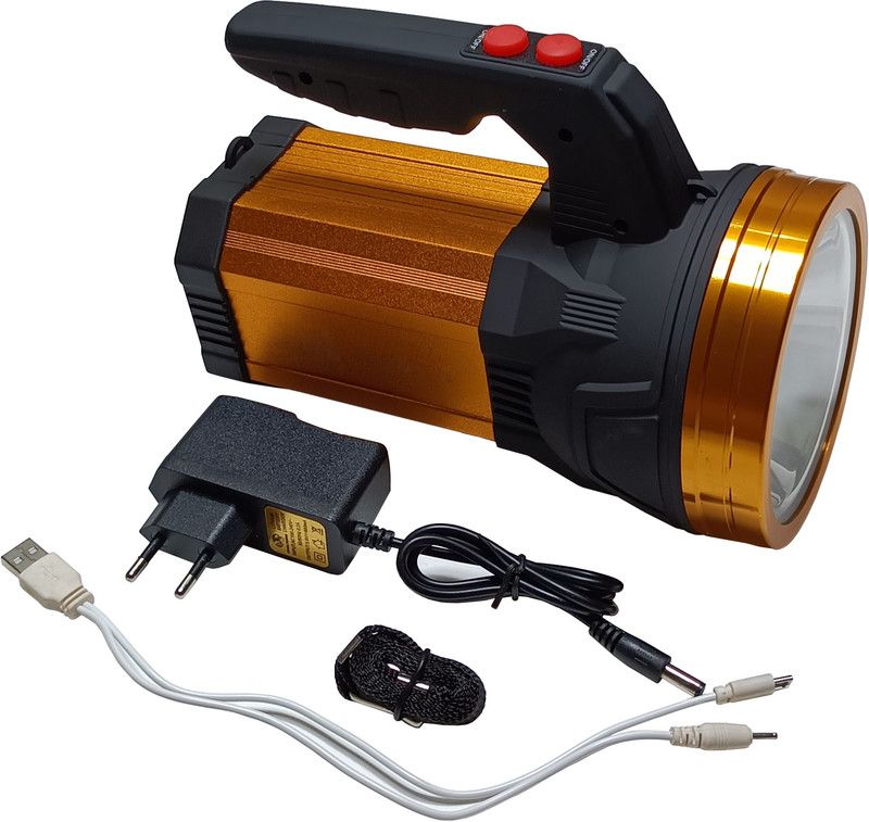 MitSales 2000 Meter Long Range Torch With 120 W Laser ,4 Modes Function (Aluminium Body ) Torch  (Silver, 21 cm, Rechargeable)