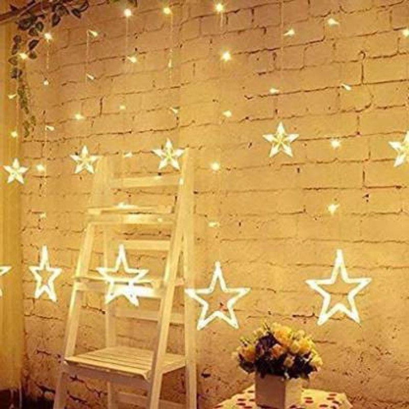 RSINC 12 LEDs 0.8 m Yellow Rice Lights  (Pack of 1)