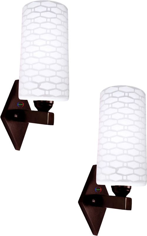 NOGAIYA Wallchiere Wall Lamp Without Bulb  (Pack of 2)