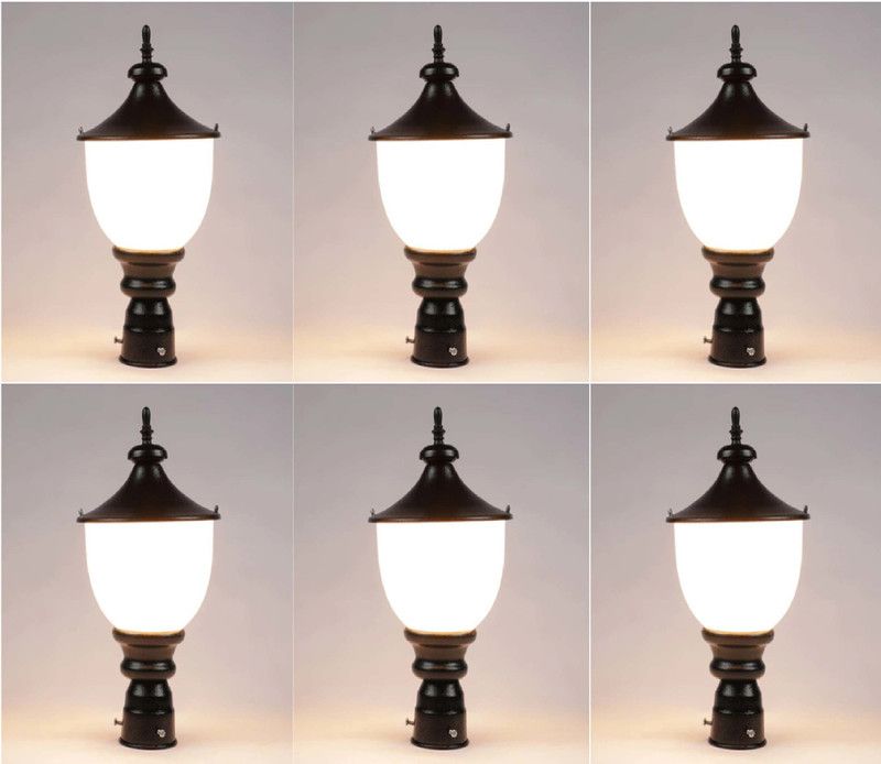 Shina LZ-Smarat_Milki-PO6 Gate Light Outdoor Lamp  (Black, White)