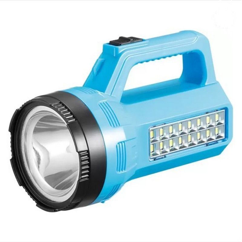 FLENIX 7317 LED SEARCH LIGHT Multifunction, 3W Emergency+3.2W Rechargeable BLUE TORCH Torch  (Blue, 15 cm, Rechargeable)