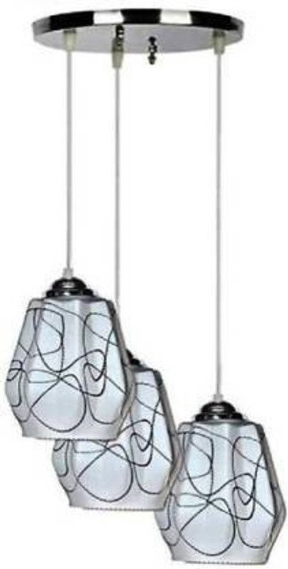 Goldstar SKOG-441 Three Lamp Hanging Chandelier Ceiling Lamp  (White)