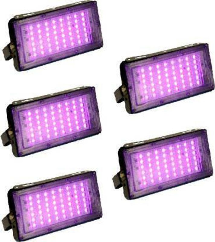 Online Generation Pink Led Light (Pack of 5) Flood Light Outdoor Lamp  (Pink, White)