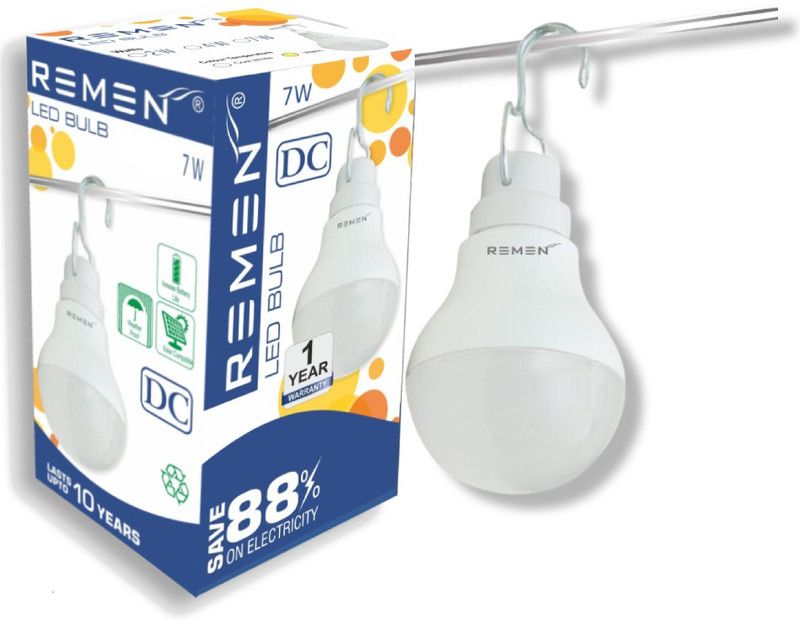 REMEN 12 W Standard Plug & Play LED Bulb  (White)