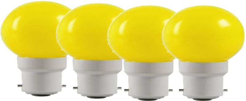 ambert 0.5 W Globe B22 LED Bulb  (Yellow, Pack of 4)