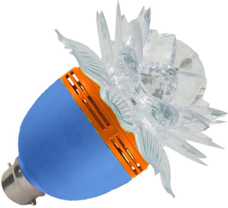Gonsgadapp Auto Rotating Lotus Multicolor LED Light Single Disco Ball  (Ball Diameter: 10 cm)