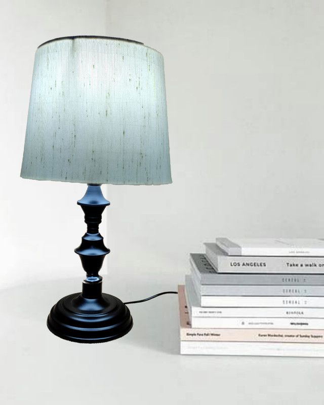 MPL 20 Table Lamp  (47 cm, Lamp:- Black, Shade:- White)