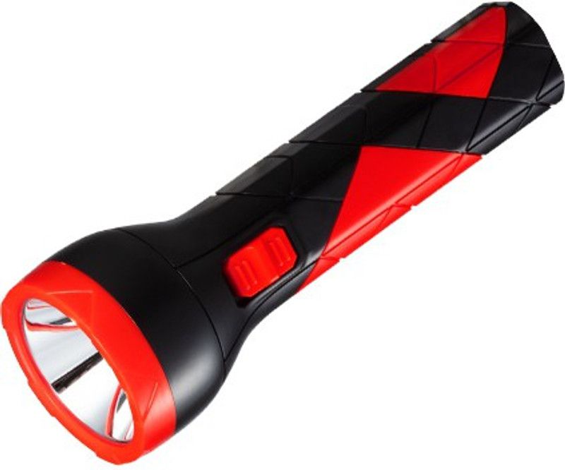 GLOWISH PORTABLE LIGHT AND HANDY BREAK THROUGH DARKNESS RECHARGEABLE LED Torch  (Black, Red, 8 cm, Rechargeable)