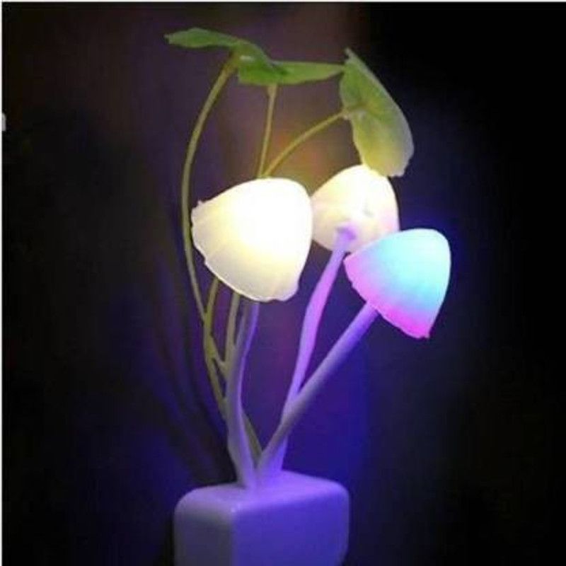 Fashion mystery LED Mushroom Light Night Lamp  (16 cm, Multicolor)