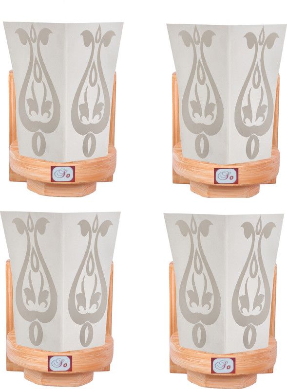 Somil Uplight Wall Lamp Without Bulb  (Pack of 4)