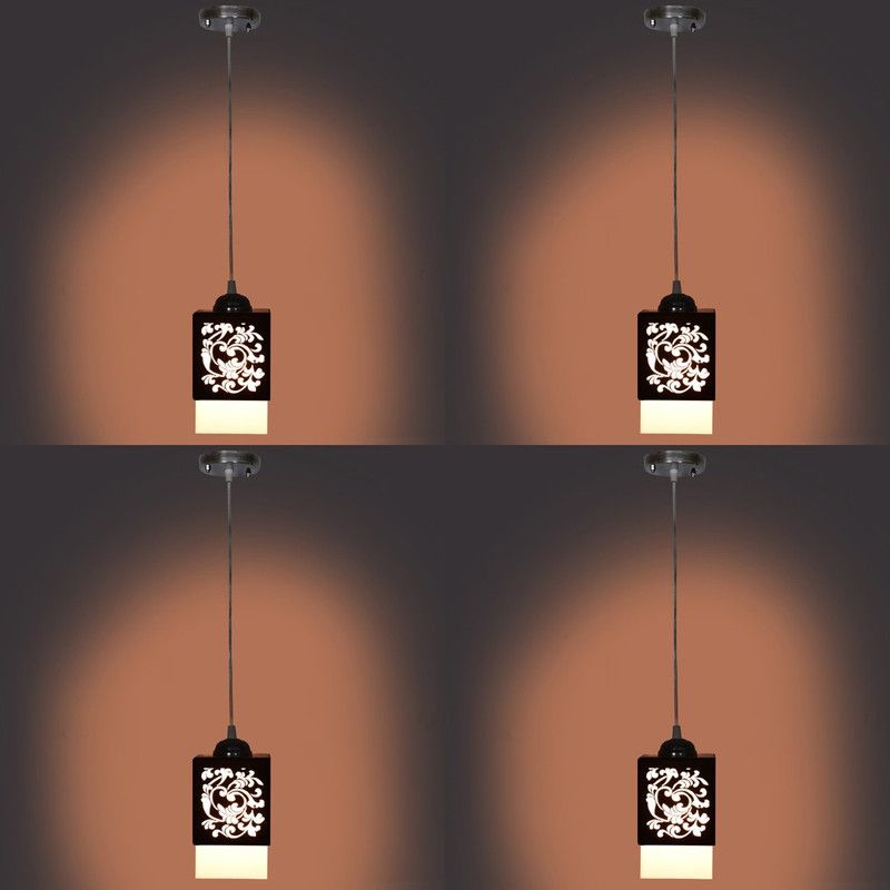 Mitansh Pendants Ceiling Lamp  (Black)