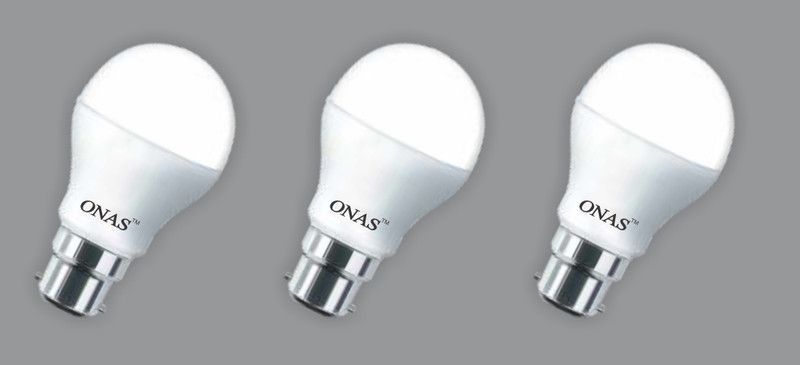 Onas 15 W Standard B22 LED Bulb  (White, Pack of 3)