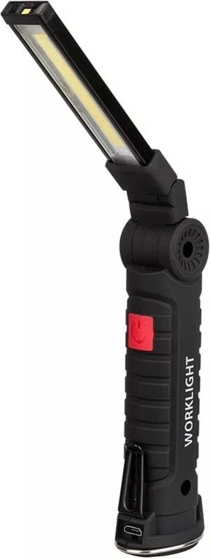 LIMRA 5 Modes COB LED Work Light USB Rechargeable Magnetic Torch Flexible Inspection Lamp Worklight for Camping Ligh built-in battery 2 hrs Lantern Emergency Light  (Black)