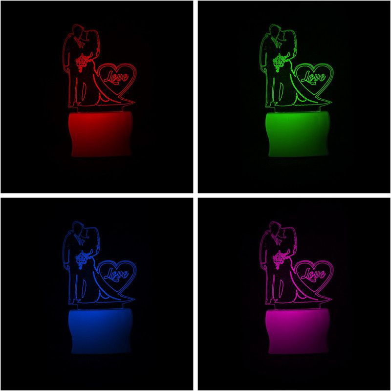 vpk Acrylic Night Lamp Night Lamp  (12 cm, White)