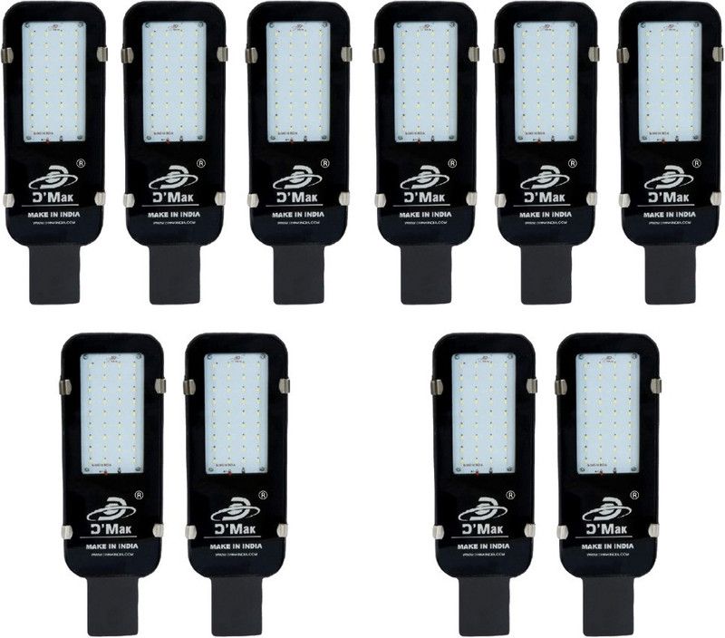 Happy Selling Street Light for Outdoor Purposes ( White, Pack of 10) Flood Light Outdoor Lamp  (White)