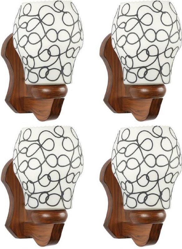 S K GAURI Wallchiere Wall Lamp Without Bulb  (Pack of 4)