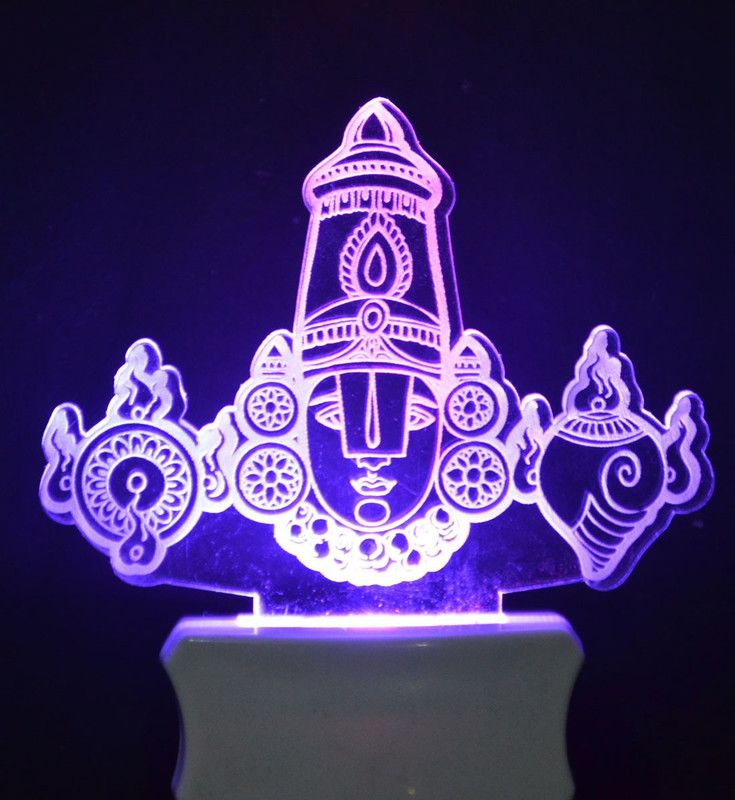 DESIGN4U The Temple 3D Illusion Night Lamp Comes with 7 Multicolor Night Lamp  (12 cm, Multicolor)
