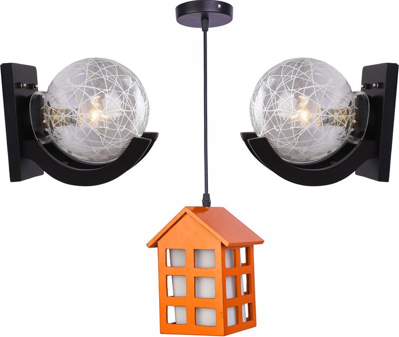 AFAST Wallchiere Wall Lamp Without Bulb  (Pack of 3)