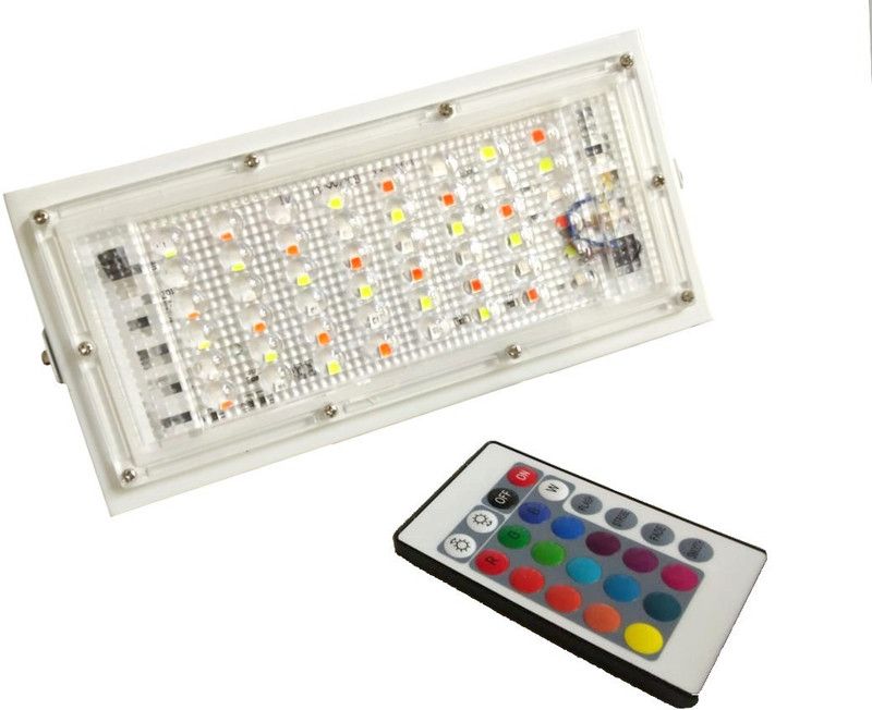 Macor IP66FLOOD-RGB-50W-P2 Flood Light Outdoor Lamp  (White)