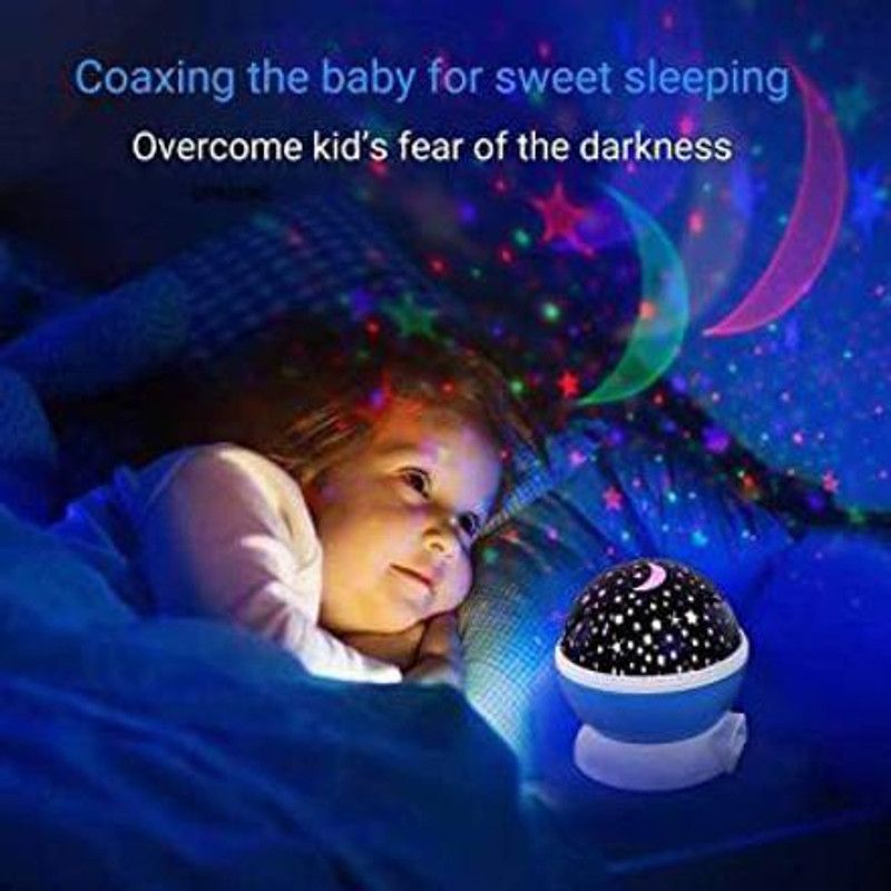 UZAN Star Master Moon Projector 360 Degree Rotation Night Lamp  (6 cm, Mluticolor)