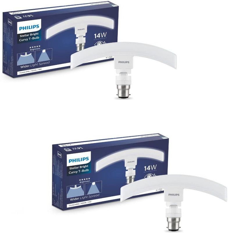 PHILIPS 14 W T-Bulb B22 LED Bulb  (White, Pack of 2)
