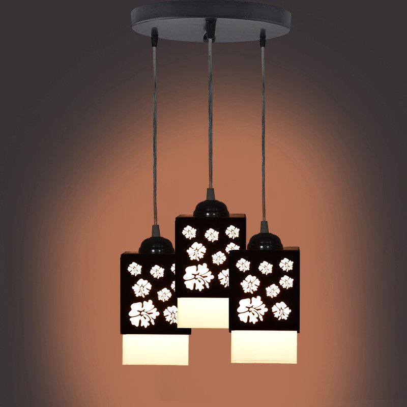 3 Light Creative Wooden Pendant Light Lamp Ceiling Lamp Pendants Ceiling Lamp