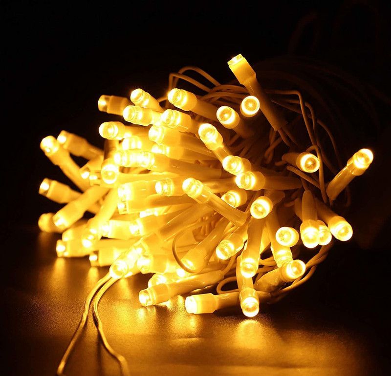 WORL LED RICE 37 LEDs 7 m Yellow Rice Lights  (Pack of 1)
