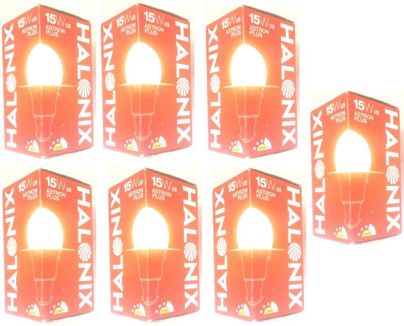 HALONIX 15 W Round B22 D LED Bulb  (White, Pack of 7)