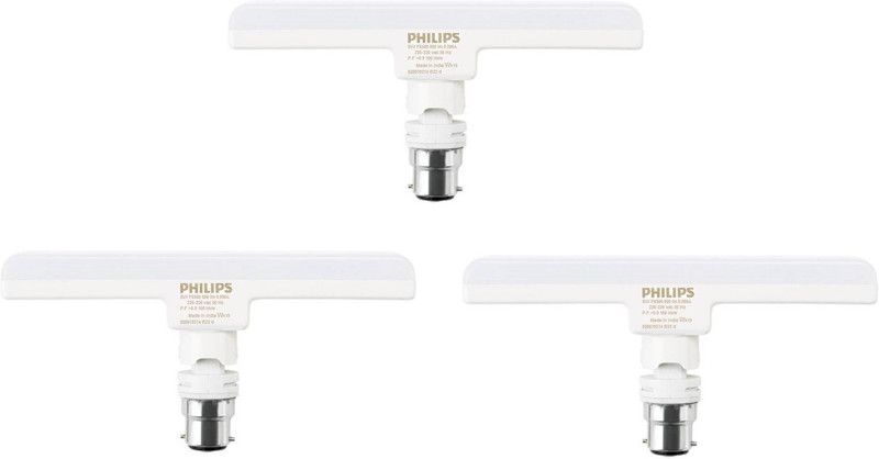 PHILIPS 8 W T-Bulb B22 LED Bulb  (White, Pack of 3)