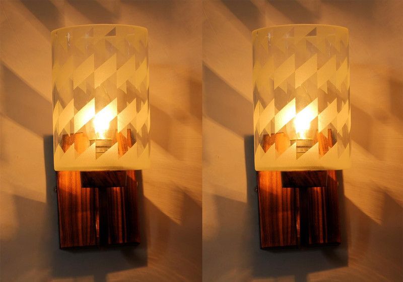 HGI Uplight Wall Lamp Without Bulb  (Pack of 2)