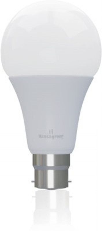 HansaGreen 9 W Round B22, B27 LED Bulb  (White)